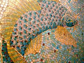 Fish Wall at Indo Bar - Whitechapel London UK