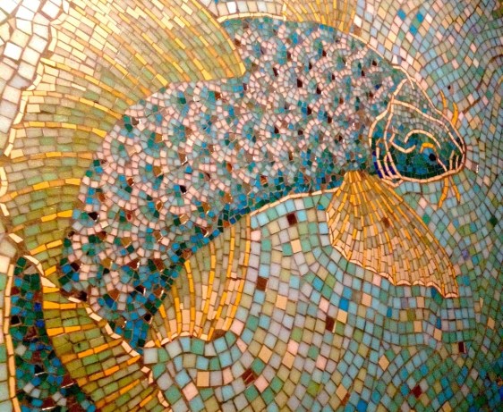 Fish Wall at Indo Bar - Whitechapel London UK